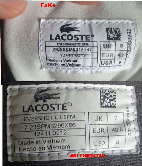 Cách Phân Biệt Giày Lacoste Chính Hãng Và Hàng Fake